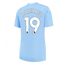 Manchester City Julian Alvarez #19 Hemmatröja Dam 2023-24 Korta ärmar